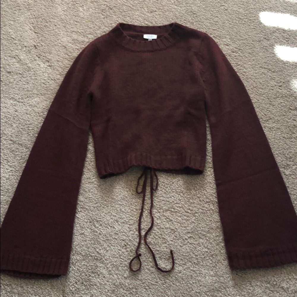 Tobi sweater. With tie up the back